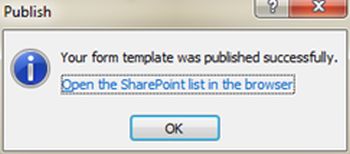dialog box with no errors exist